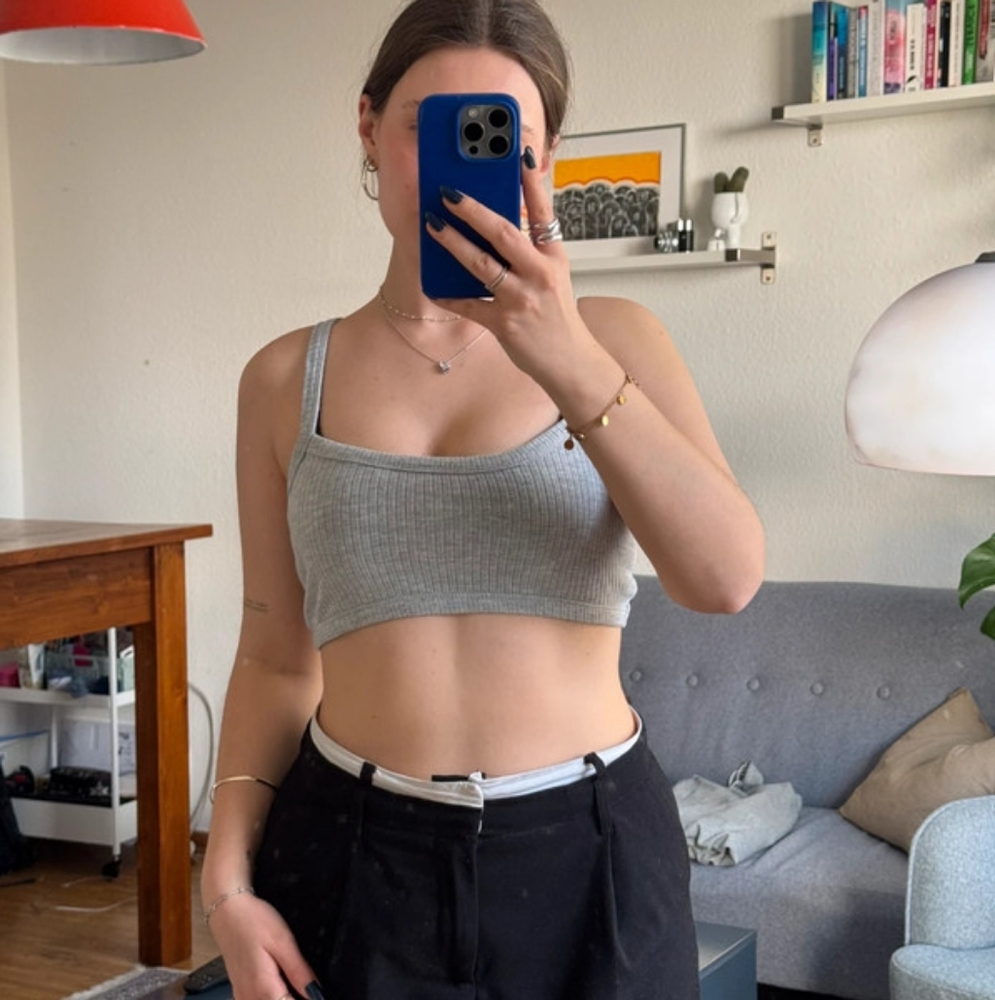 Bershka Top Gray